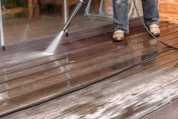 Pool Deck Power Washing in Camas